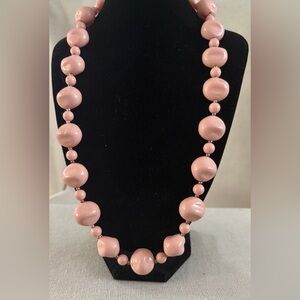 Classic Pink Bead Necklace - Women's Jewelry